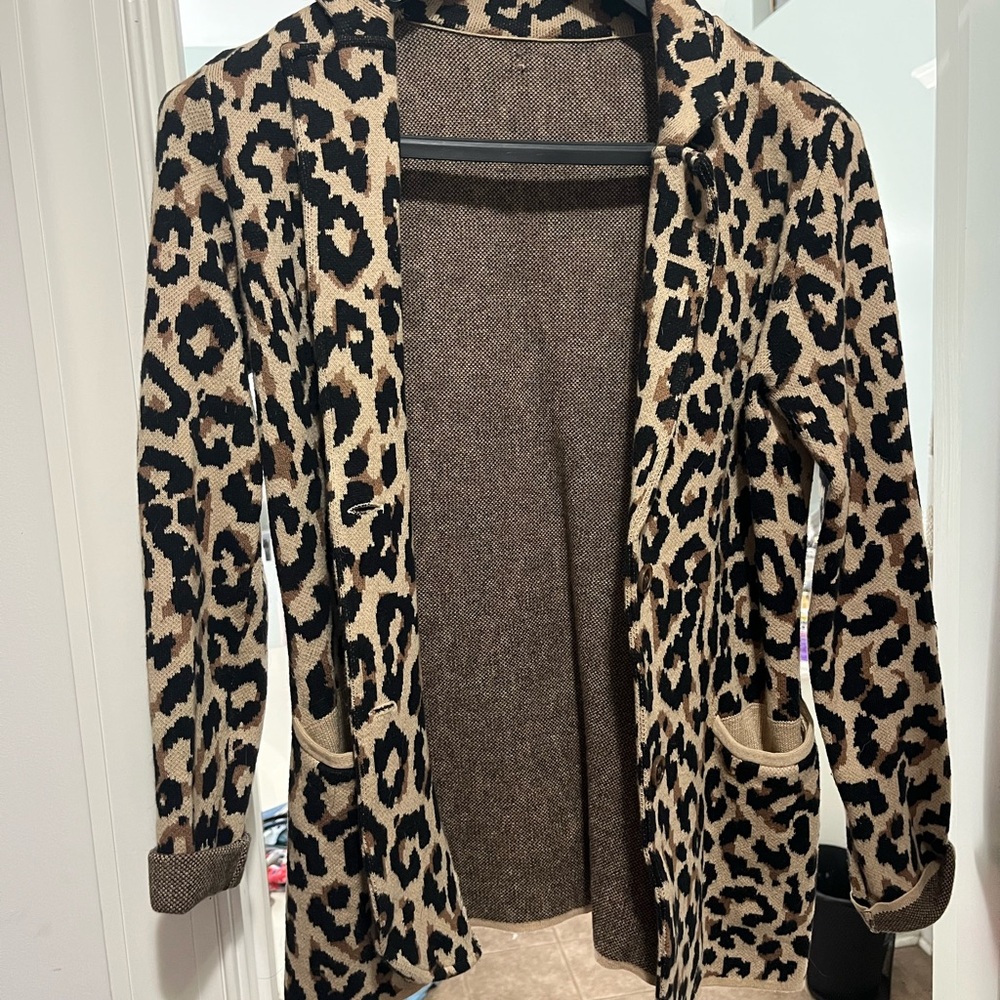 J. Crew Brown Knit Cardigan